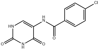 4-chloro-N-(2,4-dioxo-1,2,3,4-tetrahydropyrimidin-5-yl)benzamide Struktur