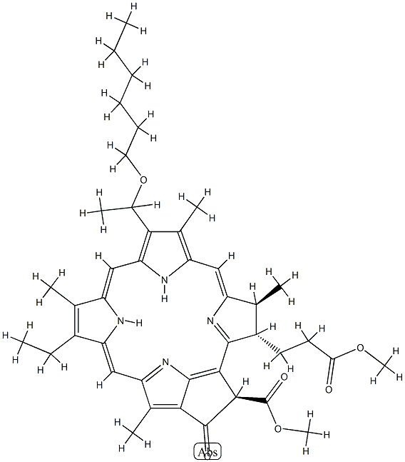 methylpheophorbide-a-(hexyl-ether) Struktur