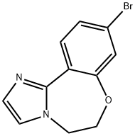 9-broMo-5,6-dihydrobenzo[f]iMidazo[1,2-d][1,4]oxazepine Struktur