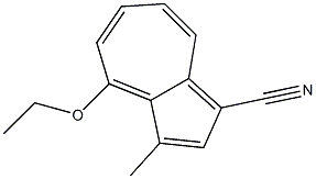 1-Azulenecarbonitrile,4-ethoxy-3-methyl-(9CI) Struktur