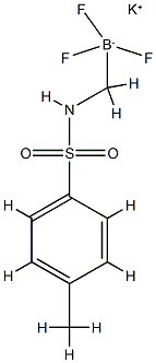 Potassium (4-methylphenylsulfonamido)methyltrifluoroborate Struktur