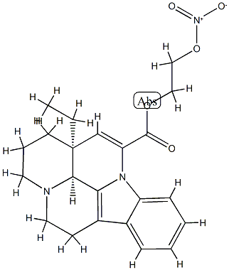 2-(nitrooxy)ethyl apovincaminate Struktur