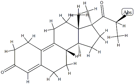 21-fluoropromegestone Struktur