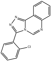 3-(2-Chlorophenyl)-1,2,4-triazolo[4,3-c]quinazoline Struktur