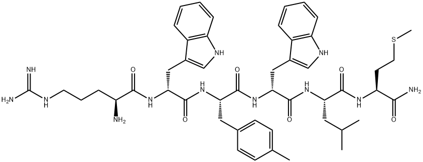 substance P (6-11), Arg(6)-Trp(7,9)-Me-Phe(8)- Struktur