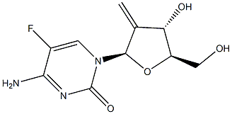 2'-deoxy-2'-methylidene-5-fluorocytidine Struktur