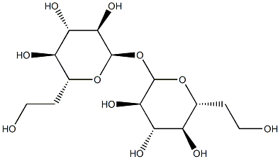 6-deoxy-gluco-heptopyranosyl 6-deoxy-gluco-heptopyranoside Struktur