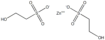 Ethanesulfonic acid, 2-hydroxy-, zinc salt (2:1) Struktur