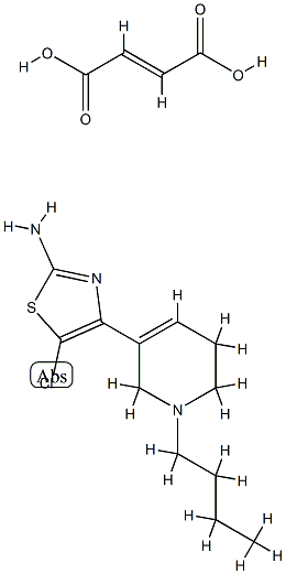 but-2-enedioic acid, 4-(1-butyl-5,6-dihydro-2H-pyridin-3-yl)-5-chloro- 1,3-thiazol-2-amine Struktur