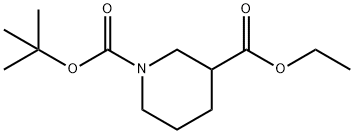 Ethyl 1-Boc-3-piperidinecarboxylate Structure