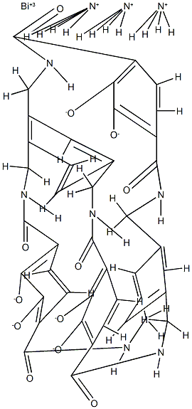 tricatechol hexalactam-bismuth(III) complex Struktur