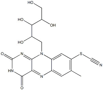 8-thiocyanatoriboflavin Struktur