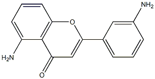 4H-1-Benzopyran-4-one,5-amino-2-(3-aminophenyl)-(9CI) Struktur