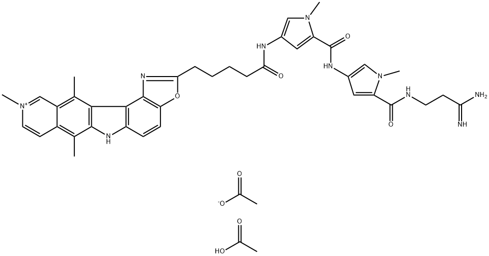 netropsin-oxazolopyridocarbazole Struktur