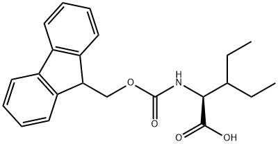 (S)-(9H-Fluoren-9-yl)MethOxy]Carbonyl 2-amino-3-ethyl-pentanoic acid Struktur