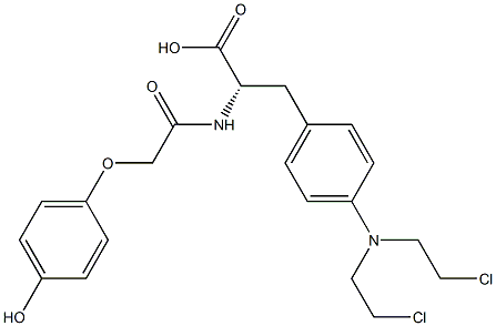 melphalan-N-4-hydroxyphenoxyacetamide Struktur