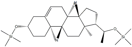 (20S)-3β,20-Bis(trimethylsiloxy)pregn-5-ene Struktur