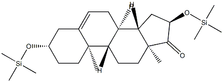 3β,16α-Bis(trimethylsiloxy)androst-5-en-17-one Structure