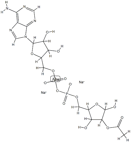 2'/3'-O-Acetyl ADP Ribose
(A Mixture of 2'/3'-O-Acetyl ADP Ribose) Struktur