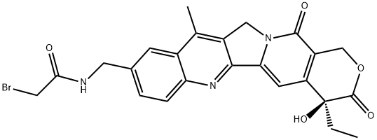 7-methyl-10-bromoacetamidomethylcamptothecin Struktur