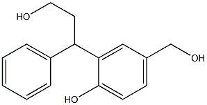 Benzenepropanol, 2-hydroxy-5-(hydroxyMethyl)-γ-phenyl- Struktur