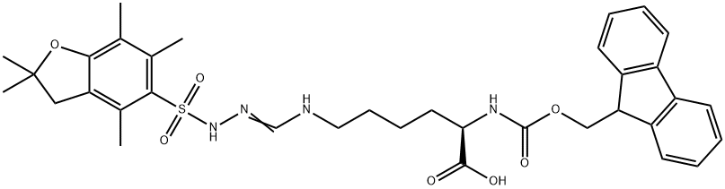 (9H-Fluoren-9-yl)MethOxy]Carbonyl D-HoArg(Pbf)-OH Struktur