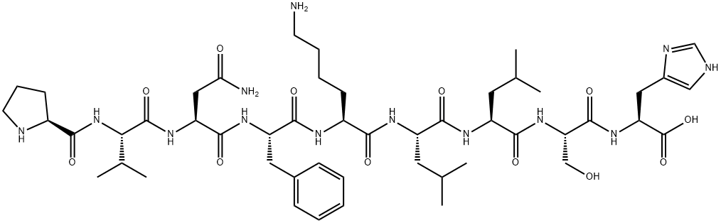 Hemopressin (human, bovine, porcine) Struktur