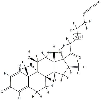 dexamethasone 21-(beta-isothiocyanatoethyl)thioether Struktur