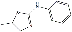 5-methyl-N-phenyl-4,5-dihydro-1,3-thiazol-2-amine Struktur