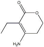 2H-Pyran-2-one,4-amino-3-ethyl-5,6-dihydro-(9CI) Struktur