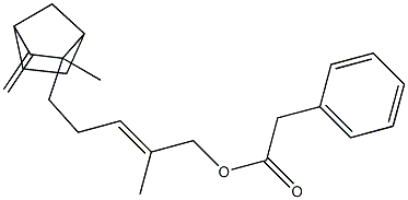 santalyl phenylacetate Struktur