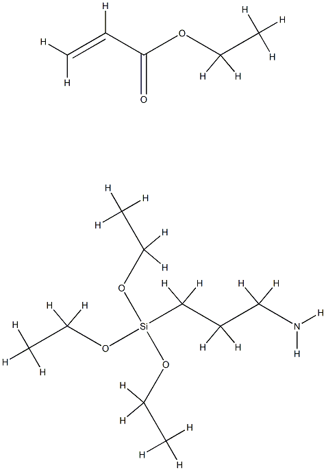 2-Propenoic acid, ethyl ester, polymer with 3-(triethoxysilyl)-1-propanamine Struktur