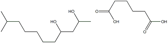 Hexanedioic acid, polymer with 1,3-butanediol, isooctyl ester Struktur