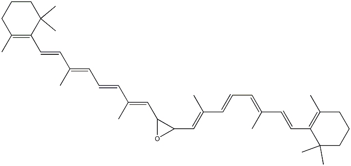 15,15'-epoxy-beta,beta-carotene Struktur