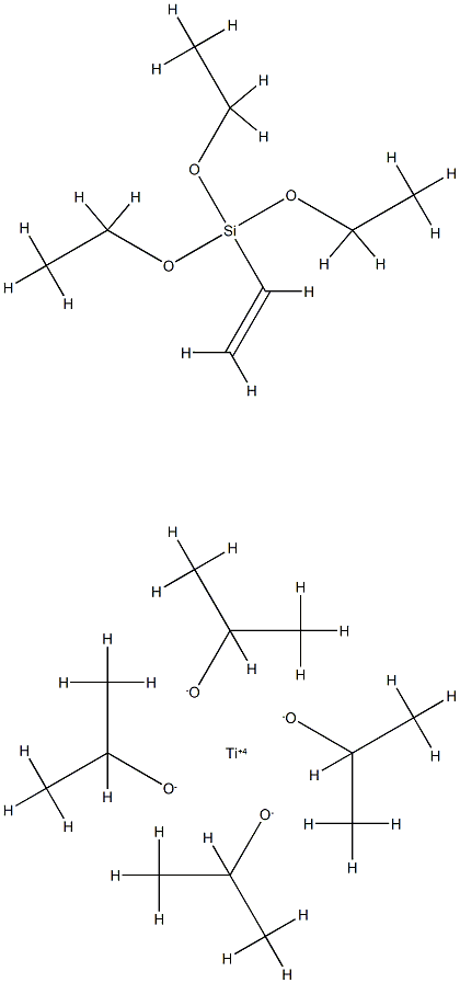 2-Propanol, titanium(4+) salt, polymer with ethenyltriethoxysilane Struktur