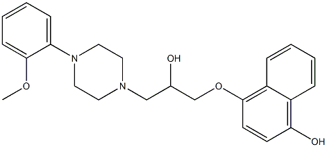 (naphthyl)hydroxy-naftopidil Struktur