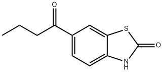 2(3H)-Benzothiazolone,6-(1-oxobutyl)-(9CI) Struktur