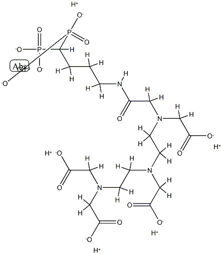 DTPA-4-aminobutane-1,1-diphosphonate Struktur