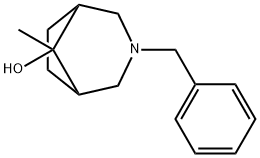 (rac)-8-endo/exo-3-benzyl-8-methyl-3-aza-bicyclo[3.2.1]octan-8-ol Struktur