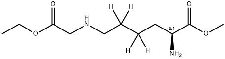 Nε-(Ethoxycarbonylmethyl)-L-lysine-d4 Methyl Ester Struktur