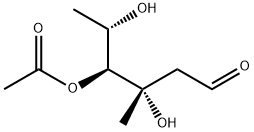 4-O-Acetyl-3-C-methyl-2,6-dideoxy-L-arabino-hexose Struktur