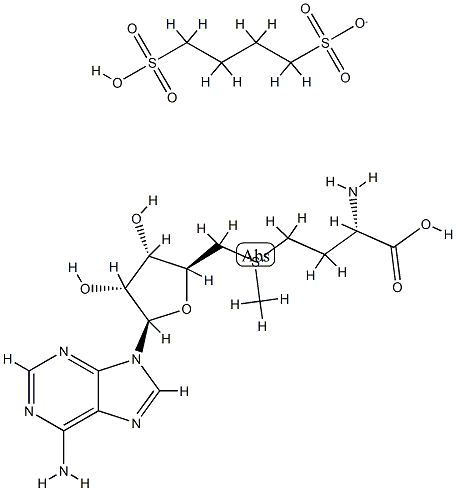 ADEMETIONINE 1, 4-BUTANE-DISULFONATE Struktur