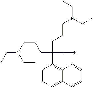 α,α-Bis[3-(diethylamino)propyl]-1-naphthaleneacetonitrile Struktur