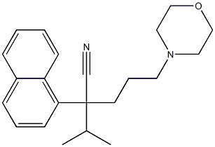 α-Isopropyl-α-(3-morpholinopropyl)-1-naphthaleneacetonitrile Struktur