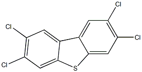 2,3,7,8-TETRACHLORODIBENZOTHIOPHENE Struktur