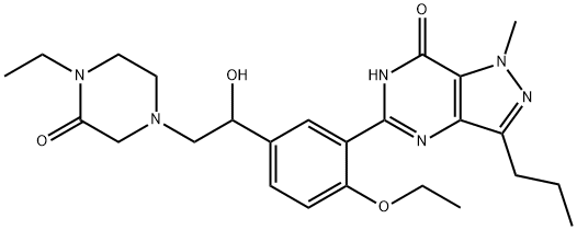 Piperazonifil Struktur