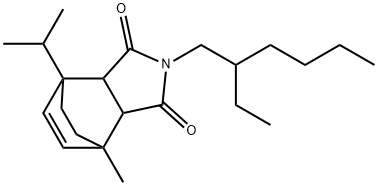 7-Ethano-1H-isoindole-1, 3(2H)-dion, 2-(2-ethylhexyl)-3a,4,7,7a-tetrahydro-4-methyl-7-(1-methylethy4 Struktur