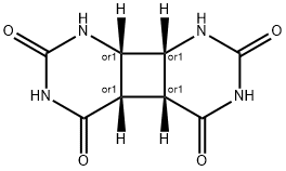 (4aα,4bα,8aα,8bα)-4a,4b,8a,8b-Tetrahydrocyclobuta[1,2-d:4,3-d']dipyrimidine-2,4,5,7(1H,3H,6H,8H)-tetrone Struktur