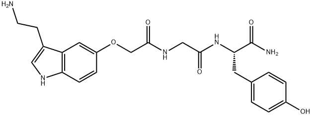 serotonin-O-carboxymethyl-Gly-Tyr Struktur