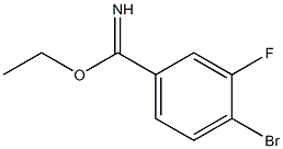 ethyl 4-bromo-3-fluorobenzimidate Struktur